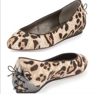 Sam Edelman Joya Leopard Corset Ballet Flat